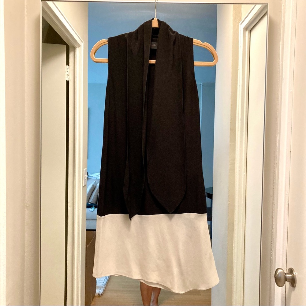 DEREK LAM Silk Dress with Neck Scarf